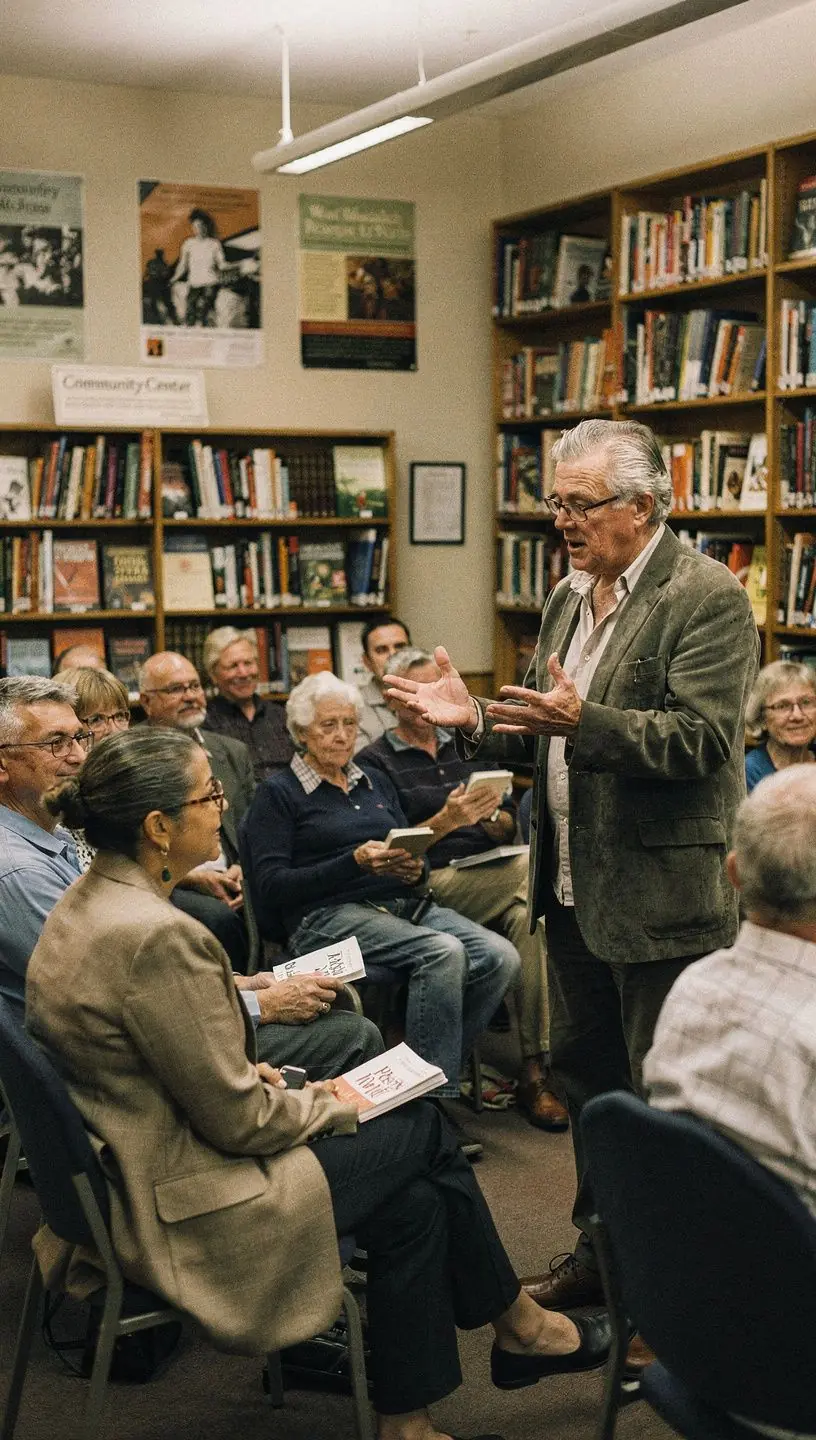 Explorando gêneros musicais em centros comunitários para maiores de 45 anos.