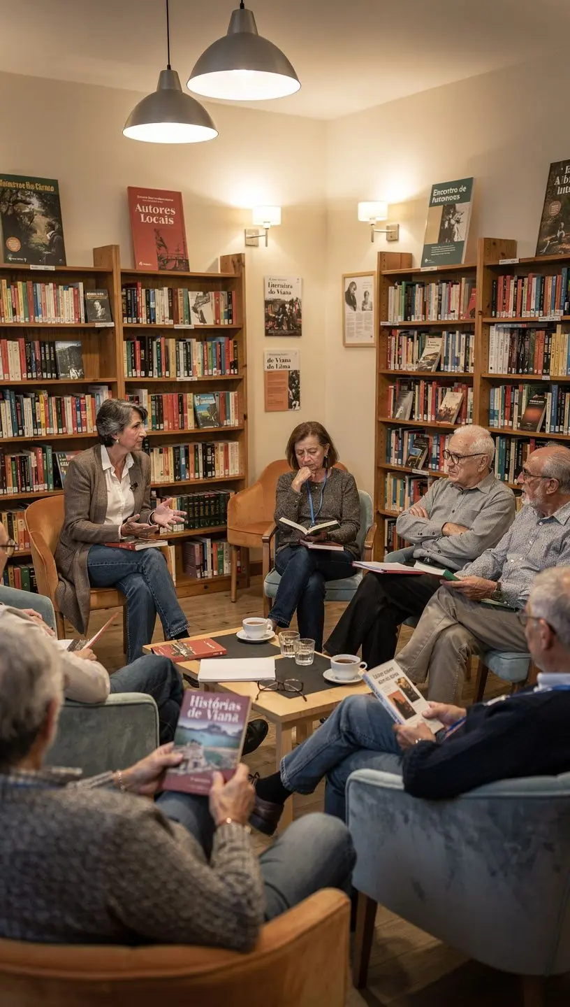 Espaços inclusivos em centros culturais para maiores de 45 anos.